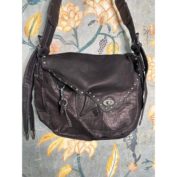 Free People Demi Distressed Messenger Bag - Picture 7 of 11